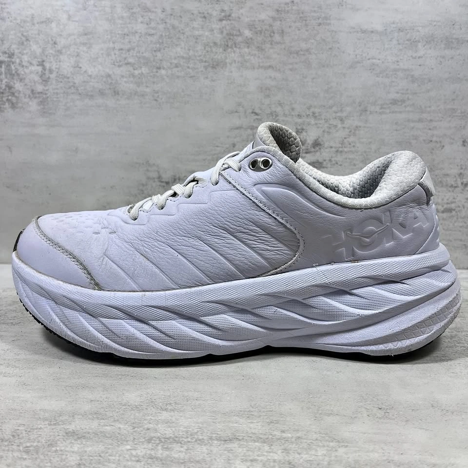 Hoka Bondi SR Slip Resistant Leather Walking Shoes Women's 9