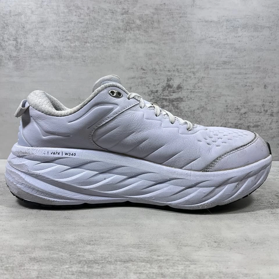 Hoka Bondi SR Slip Resistant Leather Walking Shoes Women's 9 - photo 2