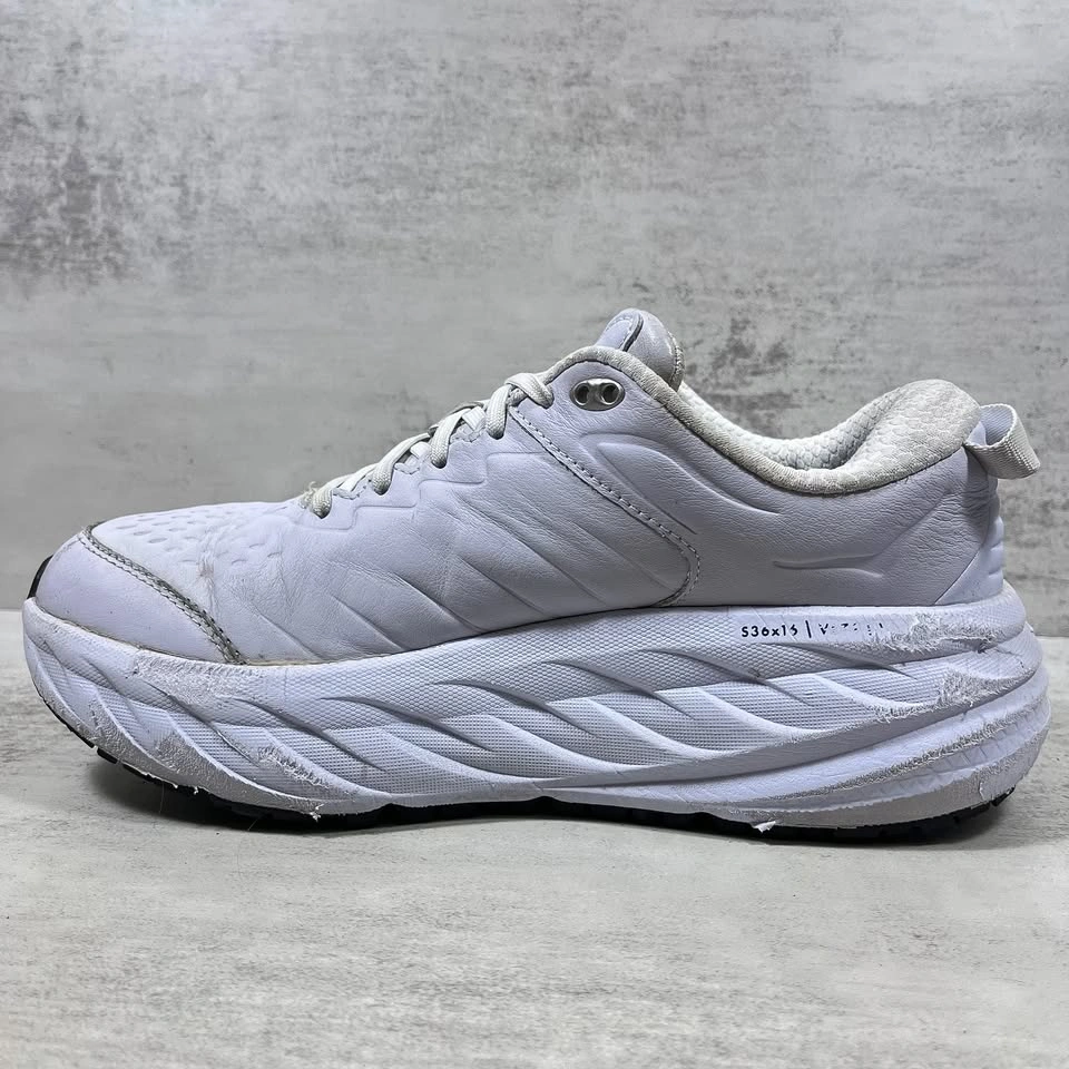 Hoka Bondi SR Slip Resistant Leather Walking Shoes Women's 9 - photo 5