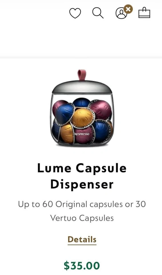 Nespresso Lume Capsule Dispenser
