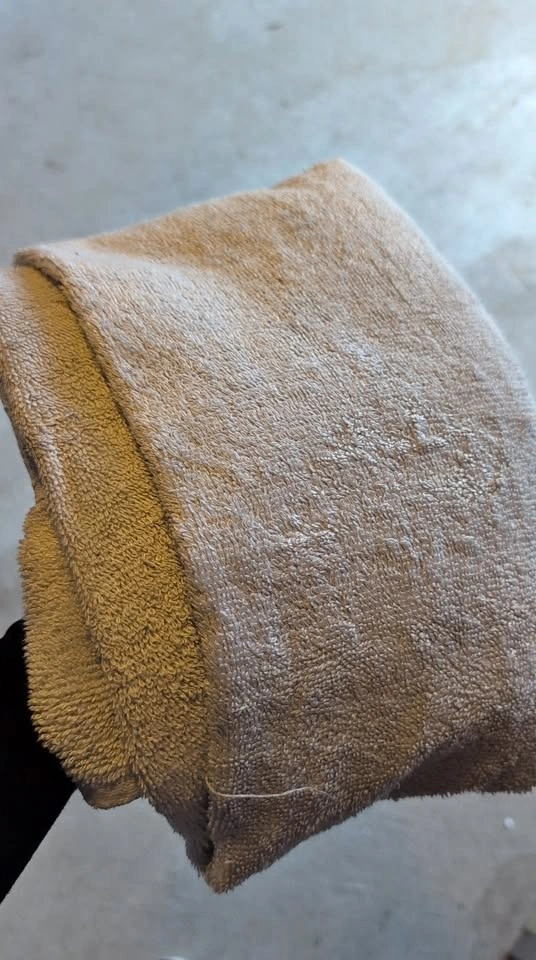 White bath towel