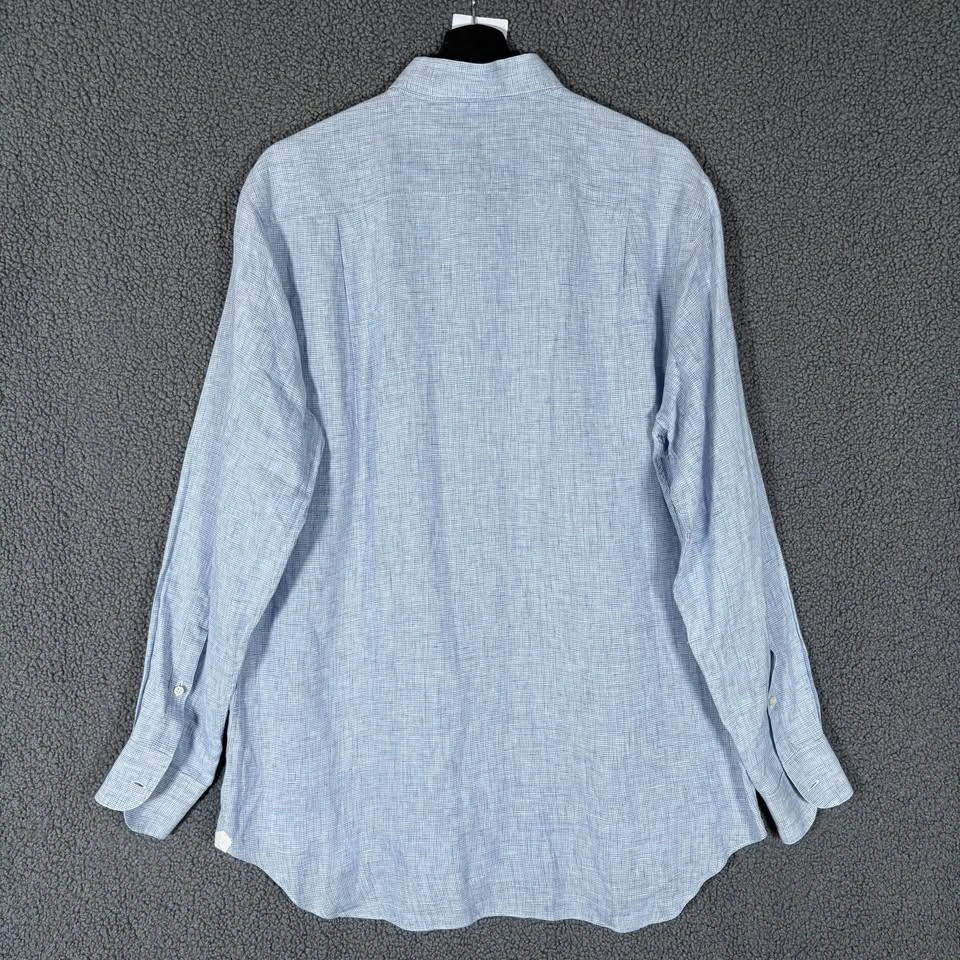 Loro Piana 100% Linen Button Up Long Sleeve Shirt - XL - photo 2