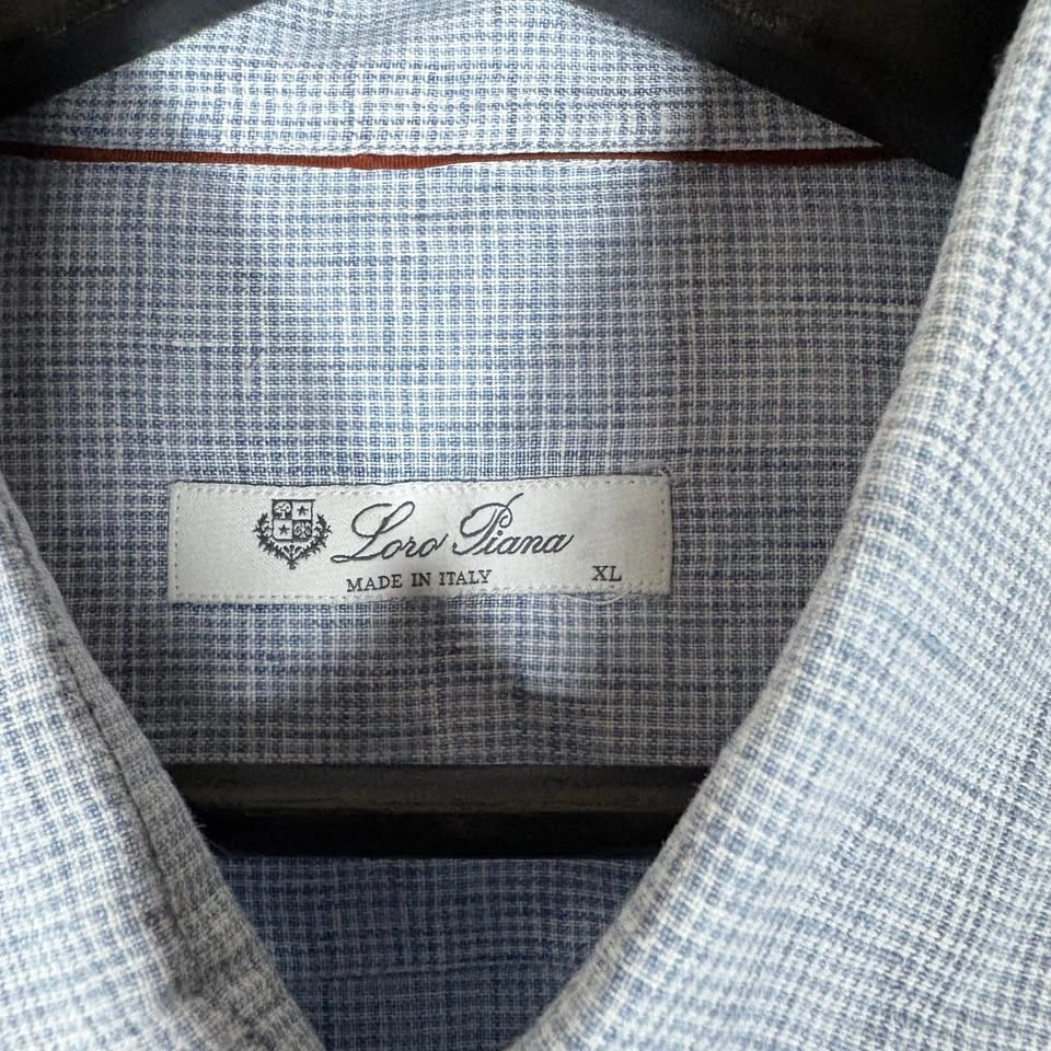 Loro Piana 100% Linen Button Up Long Sleeve Shirt - XL - photo 3