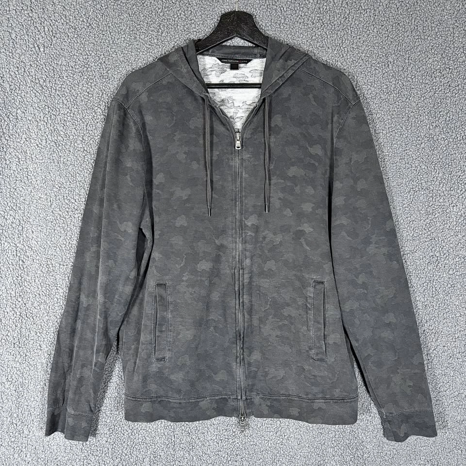 John Varvatos USA Pima Cotton Full Zip Sweatshirt Hoodie - Men's