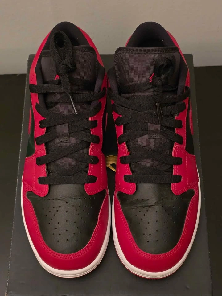 Air Jordan 1 Low (GS) Gym Red/Black-White - photo 2