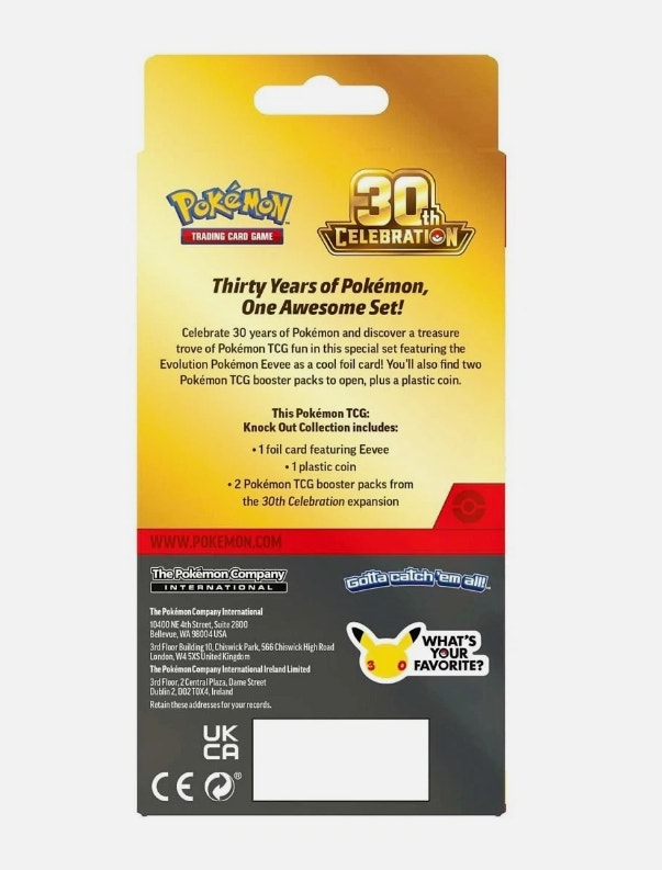 NEW 30th Anniversary Celebration Knock Out Collection Pokemon - photo 4