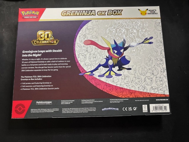 NEW 30th Anniversary Celebrations Greninja EX Box Pokemon - photo 2