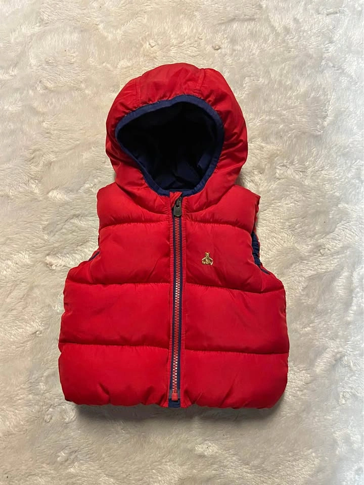 Infant Baby Gap Hooded Puffer Vest (6-12 months)