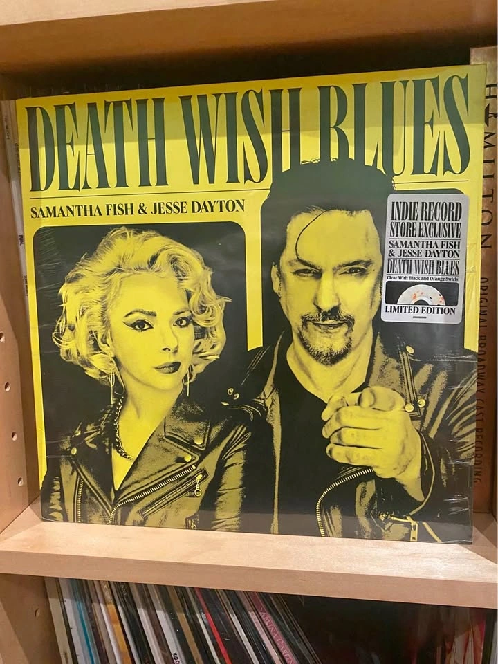 Samantha Wish & Jesse Dayton Death Wish Blues LP Vinyl🏈