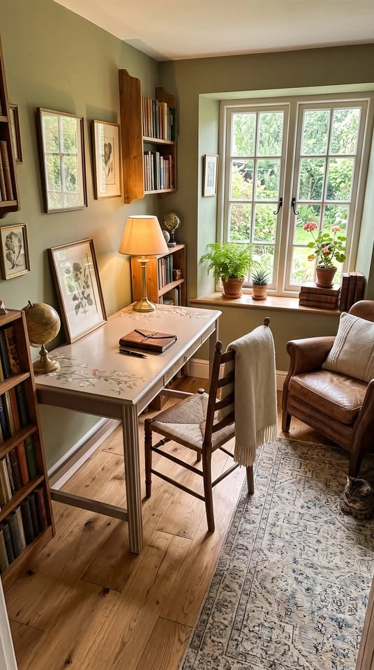 Modern Botanical Desk or Entryway Console Table - photo 2