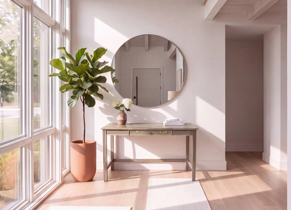 Modern Botanical Desk or Entryway Console Table - photo 3
