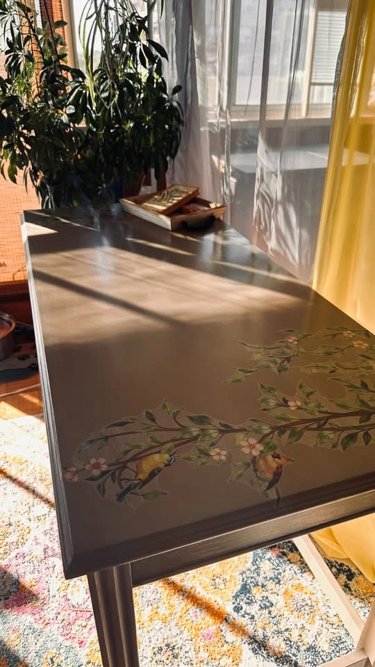 Modern Botanical Desk or Entryway Console Table - photo 4