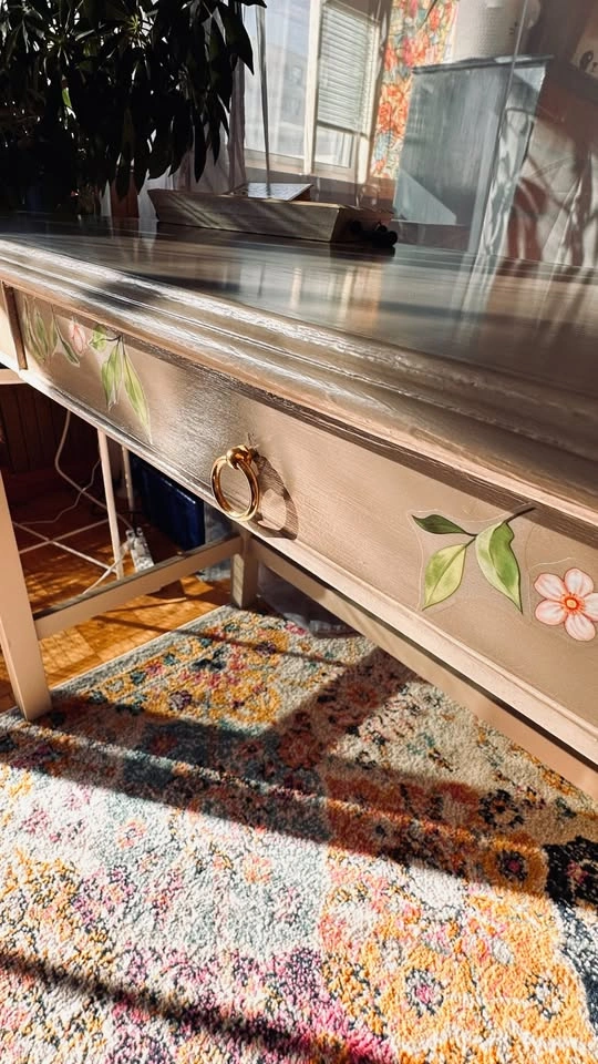 Modern Botanical Desk or Entryway Console Table - photo 5