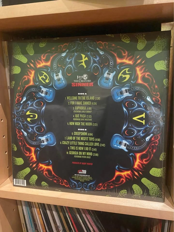 John 5 and The Creatures Sinner LP Vinyl🏈 - photo 2