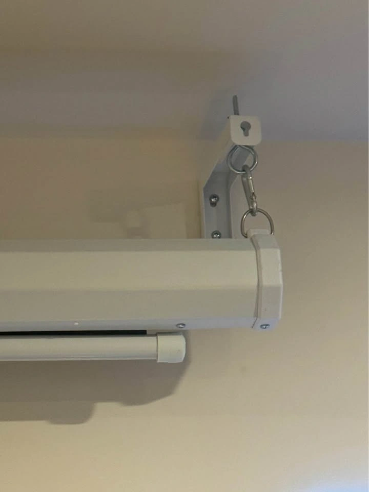 Motorized Movie Projector Screen with wall/ceiling mounts - photo 3