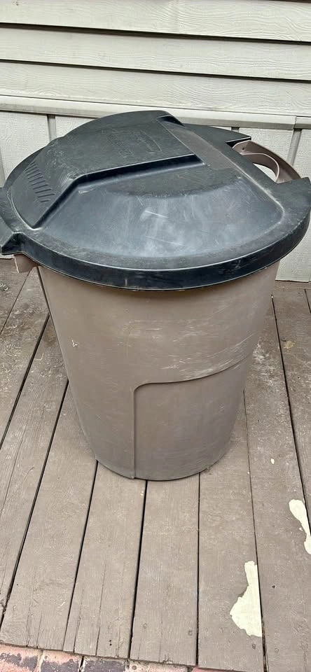 Rubbermaid Roughneck 32-Gallon Trash Can with Lid