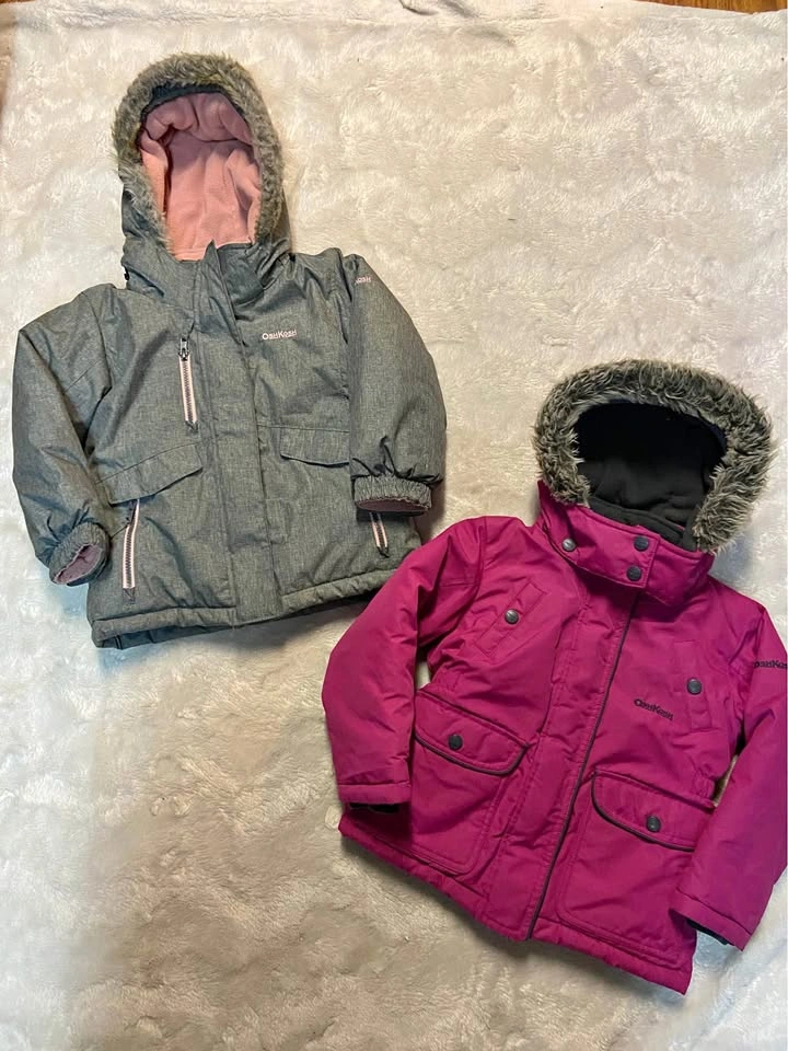 Toddler Girls Oshkosh Winter Coats (size 4 & 4T)