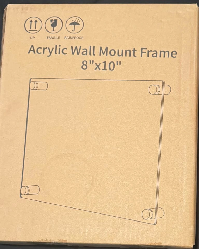 8in x 10in clear frameless picture frames (8)