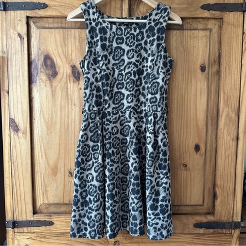 QED London Leopard Print Knit Fit and Flare Mini Dress - photo 3