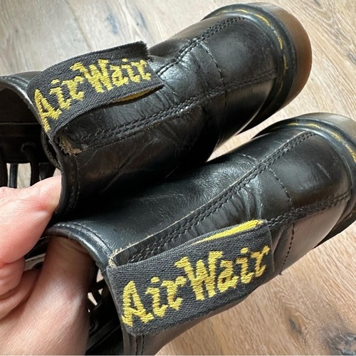 Vtg 90's 1460 Dr. Martens Boots Made in England Black UK 8 - photo 2