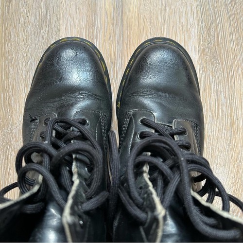 Vtg 90's 1460 Dr. Martens Boots Made in England Black UK 8 - photo 5
