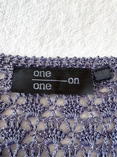 Vintage Y2K Crochet Cardigan Sweater Long Sleeve - L - photo 5