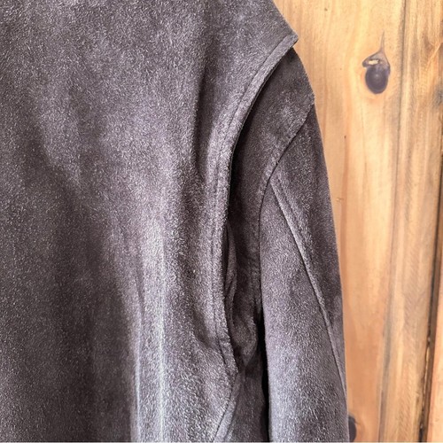 Vintage 90's Men's Club Monaco Suede Jacket Chocolate Brown - photo 3