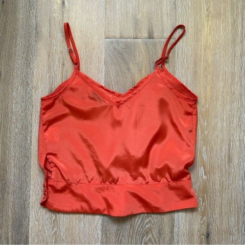 Vintage Y2K Tramp Ruffled Sleeveless Blouse Salmon Coral - M - photo 2