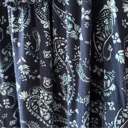 Blue Boho Paisley Off The Shoulder Flounce Neck Summer Dress - photo 4