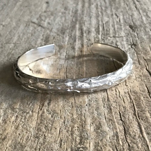 Shiny 925 Sterling Silver Reptilian Open Cuff Bangle Bracelet - photo 4