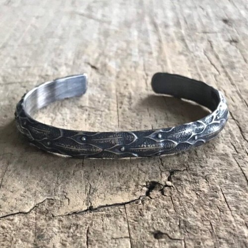 Sterling Silver Dragon Cuff Bangle Bracelet - photo 2