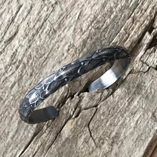 Sterling Silver Dragon Cuff Bangle Bracelet - photo 4