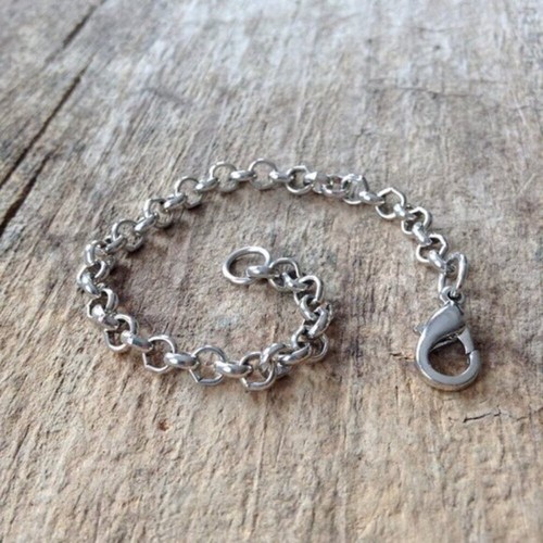 2 INCHES Rhodium Plated Chain Extender, Necklace Chain Extension