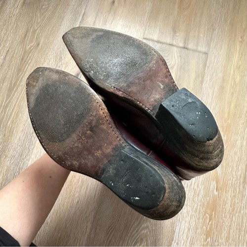 Vintage 80's Sancho Leather Cowboy Boots - Oxblood (37 EU) - photo 3