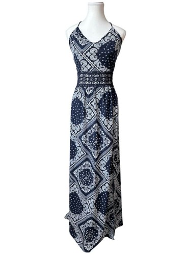 NWT Bandana Print Boho Halter Maxi Dress - XL - photo 2