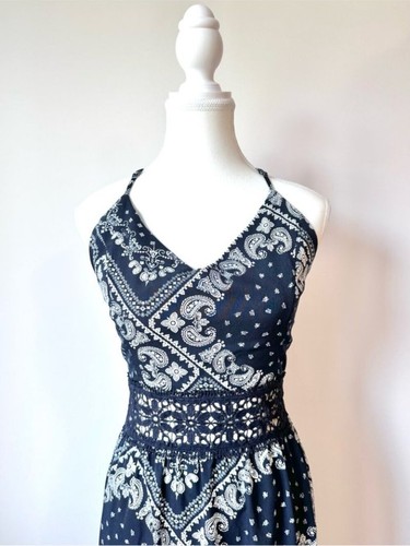 NWT Bandana Print Boho Halter Maxi Dress - XL - photo 4