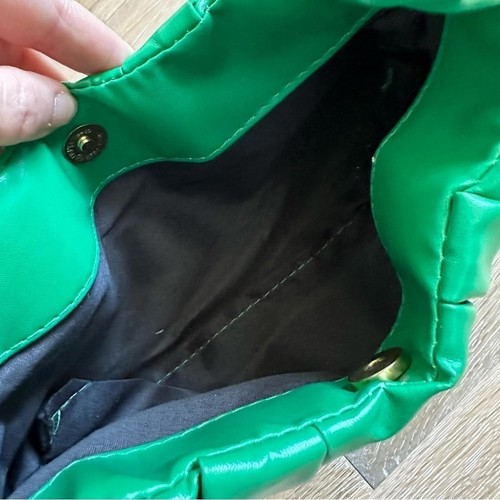 Vintage Y2K Green Ruched Mini Bag Pleated Shoulder Purse - photo 3