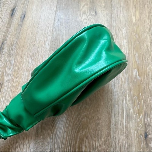 Vintage Y2K Green Ruched Mini Bag Pleated Shoulder Purse - photo 5