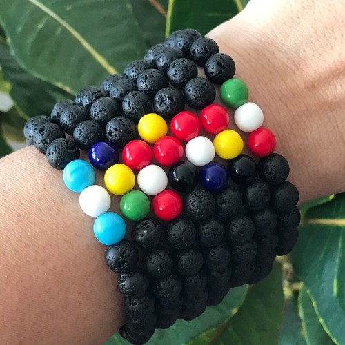 Country Flag Stretch Bracelets - Sports Team Colors