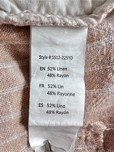 NWT Linen Blend Pants Boho Coastal Cottagecore - Size M - photo 3