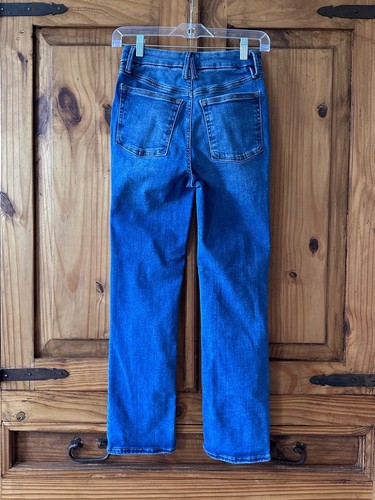 Good American Power Stretch Pull-On Straight Jeans Indigo Blue - - photo 4