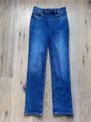 Good American Power Stretch Pull-On Straight Jeans Indigo Blue - - photo 5
