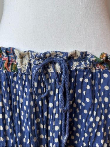 Vintage Y2K Coupé Classique Cotton Boho Peasant Skirt - L - photo 2
