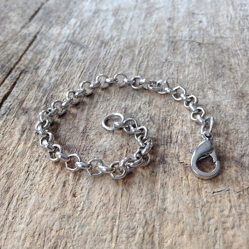 6 INCHES Rhodium Plated Chain Extender, Necklace Extension