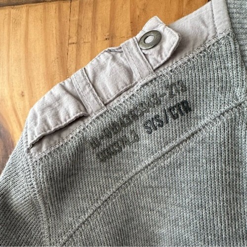 Vintage Y2K Urban Behavior Men's Gray Knit Cardigan Sweater - La - photo 4