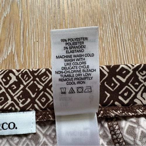 Liz & Co. Brown and Beige A-Line Skirt - Size Large - photo 5