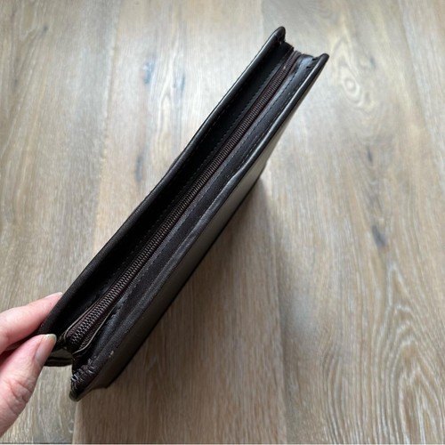 Vintage 90's Planner Case 3 Ring Bound Chocolate Brown - photo 4