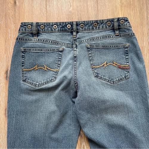 Vintage 90s Y2K Parasuco Jeans Light Blue Flare Size 32 - photo 5