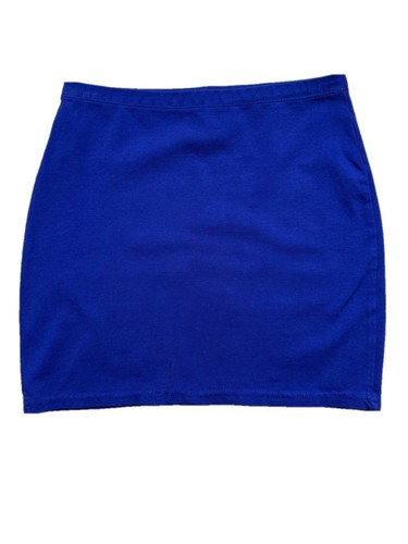 Divided H&M Women’s Blue Mini Skirt Retro - Size 4 - photo 2