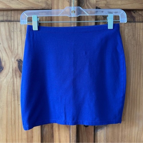 Divided H&M Women’s Blue Mini Skirt Retro - Size 4 - photo 4